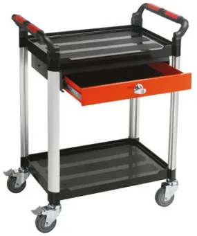 Carrello RS PRO in Alluminio, 2 ripiani 630 x 424mm, portata max 100kg (Carichi leggeri)