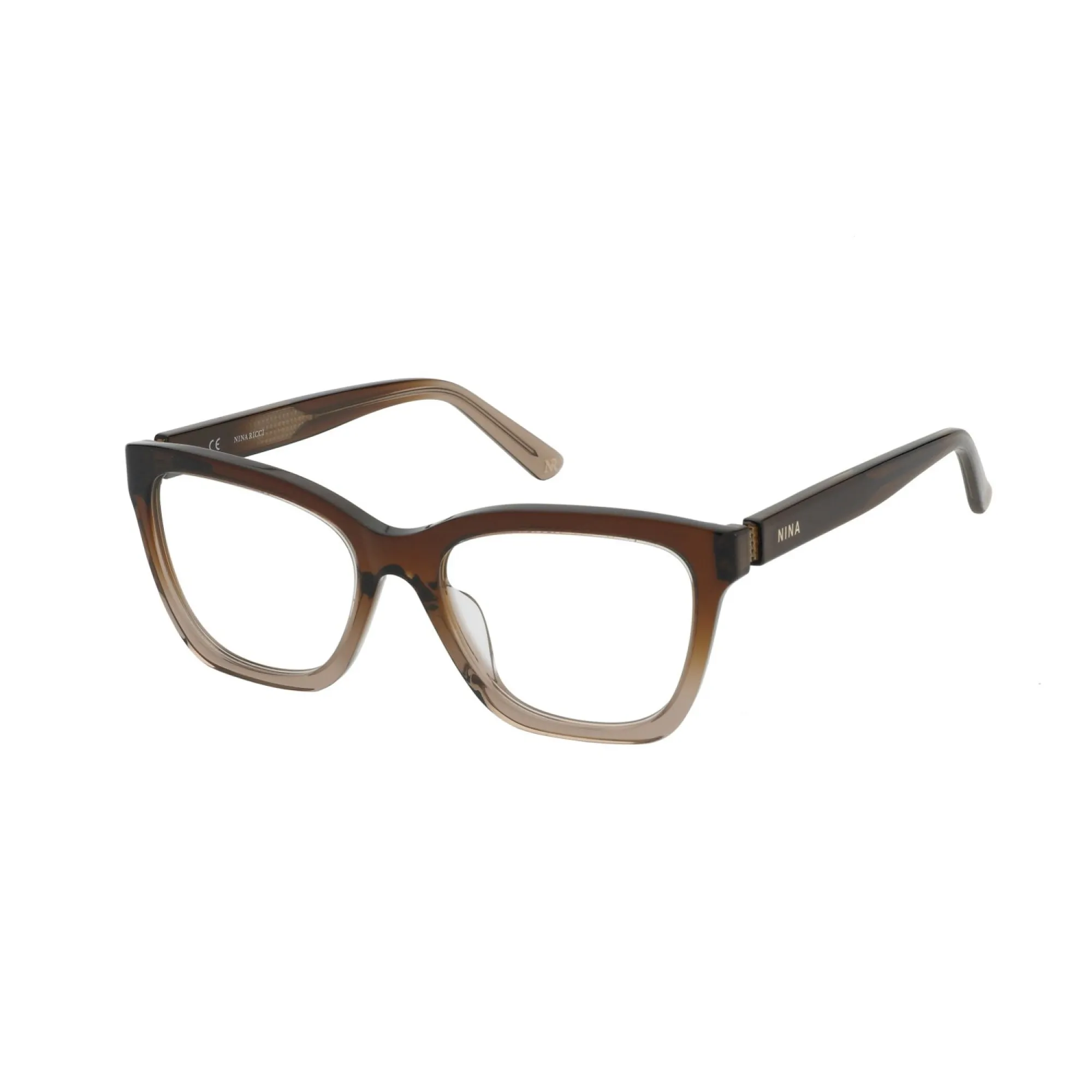   Nina Ricci VNR331 - 0N66 Marrone Chiaro Sfumato Marrone Scuro | Occhiale Da Vista Donna 